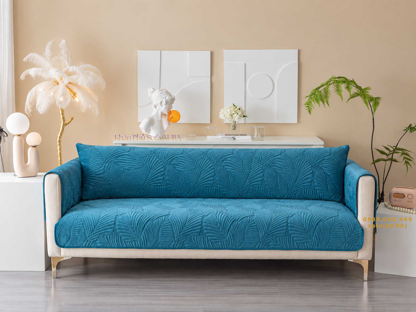 tấm lót ghế sofa màu xanh cao cấp tấm lót ghế sofa màu xanh cao cấp