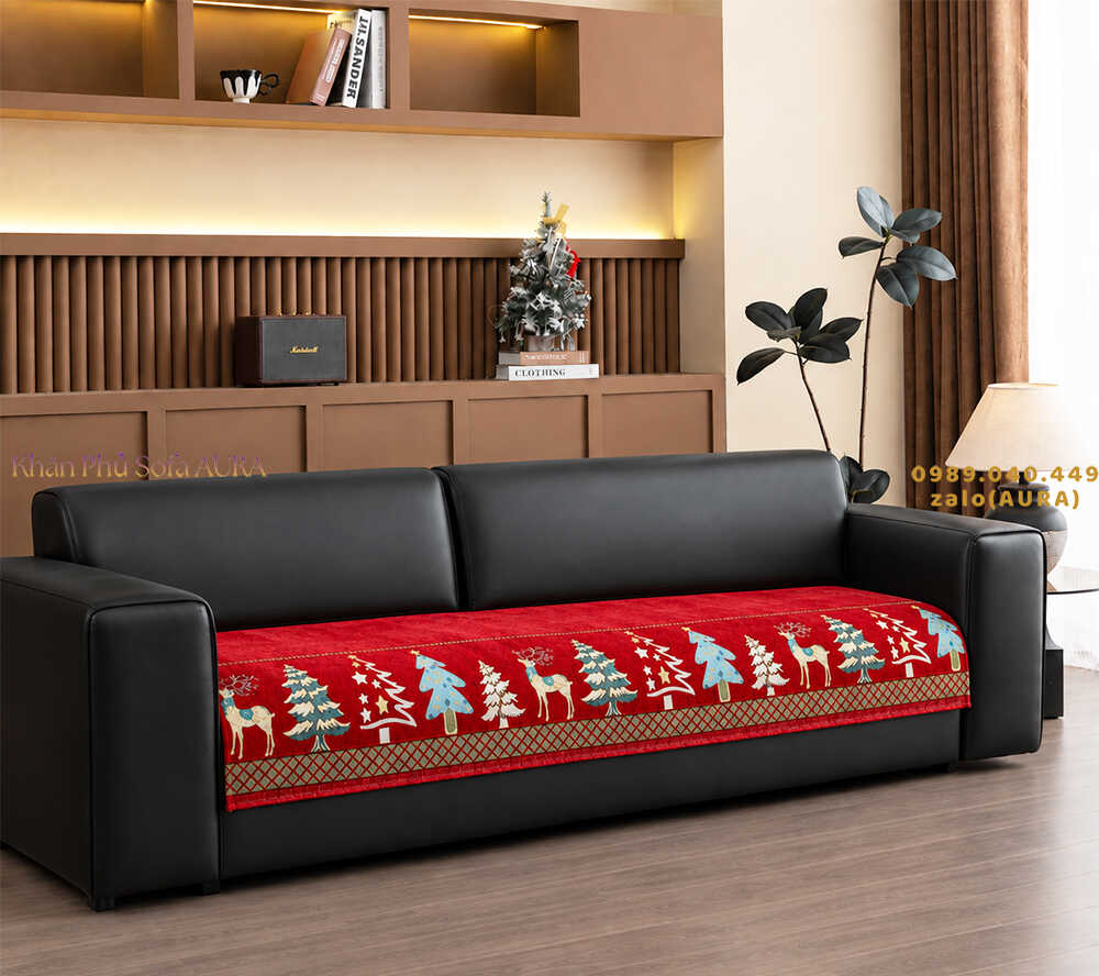 thảm lót sofa mẫu giáng sinh mới