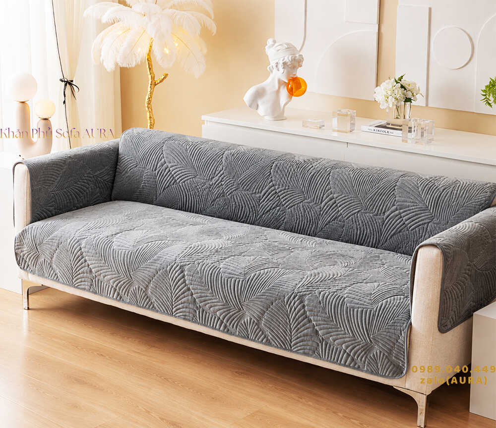 thảm sofa màu xám