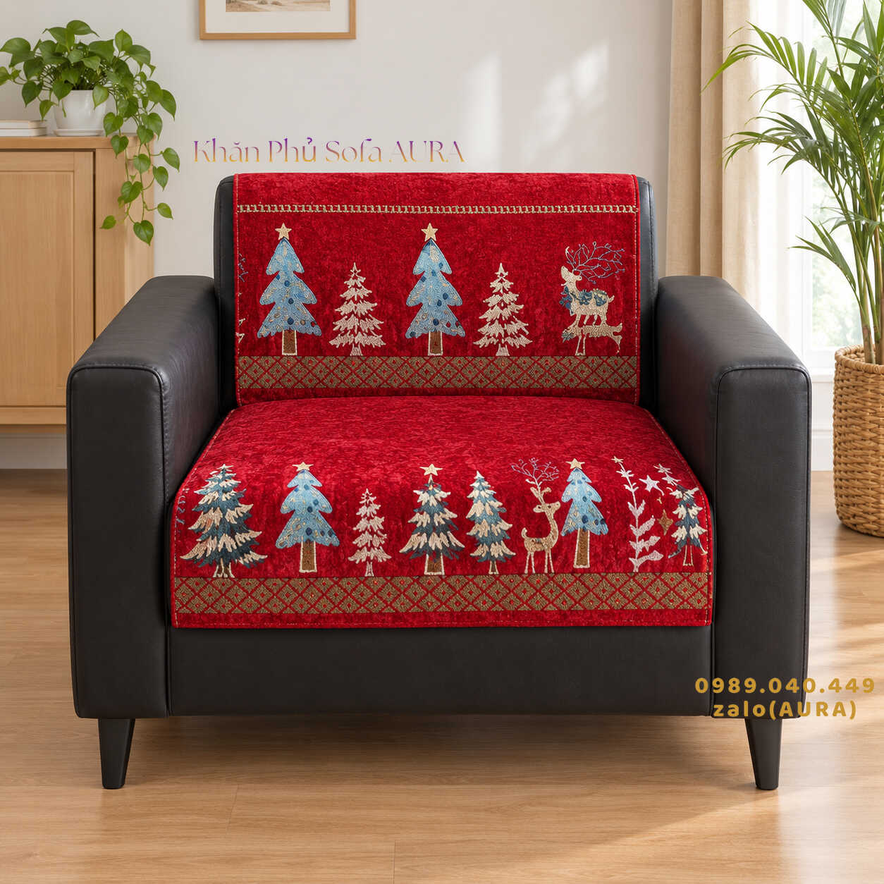 thảm lót sofa đơn giáng sinh thảm lót sofa đơn giáng sinh